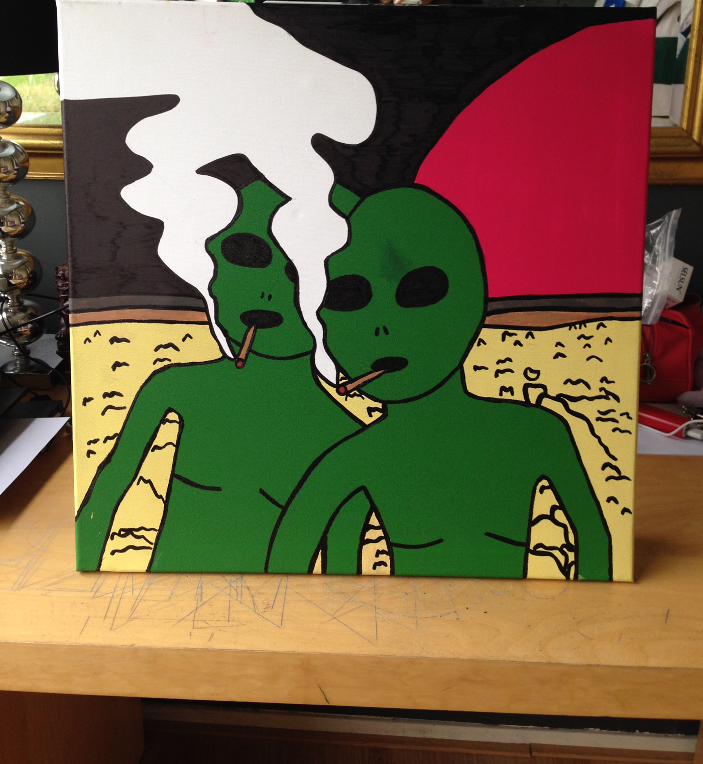 DMOVDO – #1 ALIEN (50 × 50 cm / 19.7 × 19.7 in)