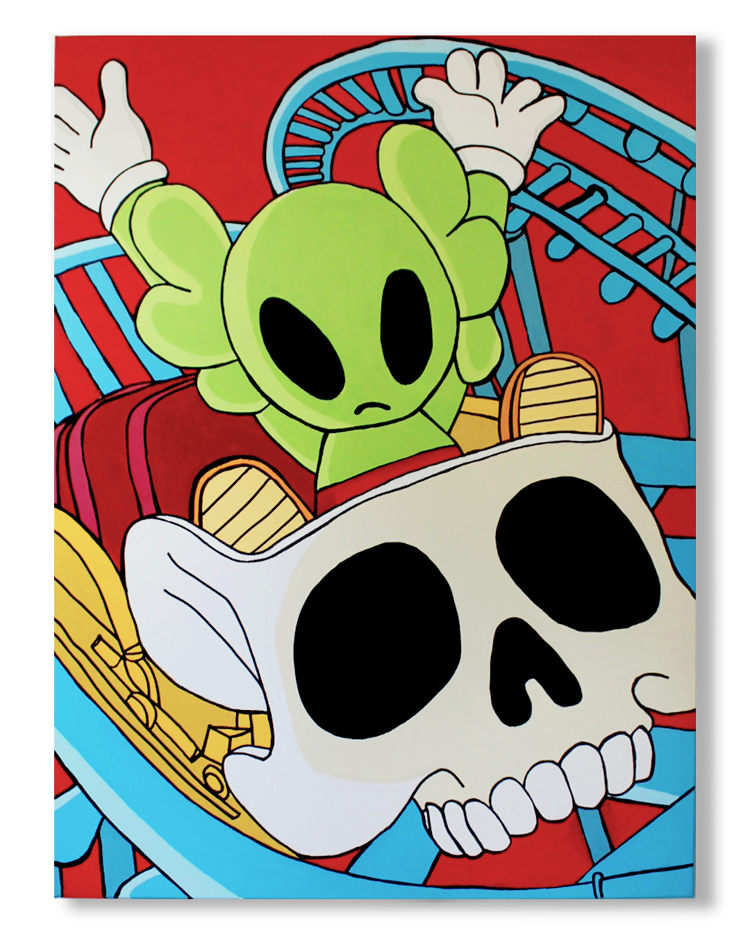 DMOVDO – ALIEN ROLLER COASTER (90 × 120 cm / 35.4 × 47.2 in)