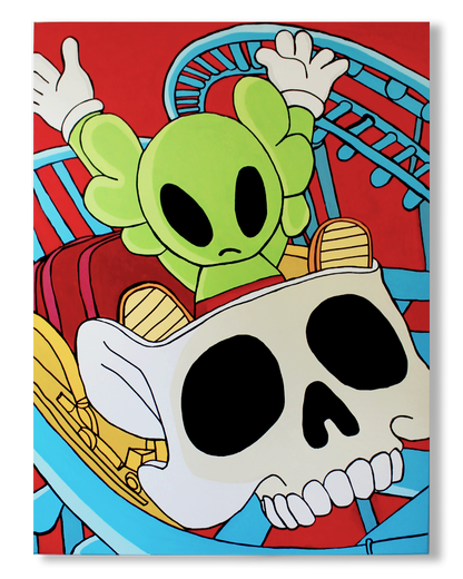 DMOVDO – ALIEN ROLLER COASTER (90 × 120 cm / 35.4 × 47.2 in)