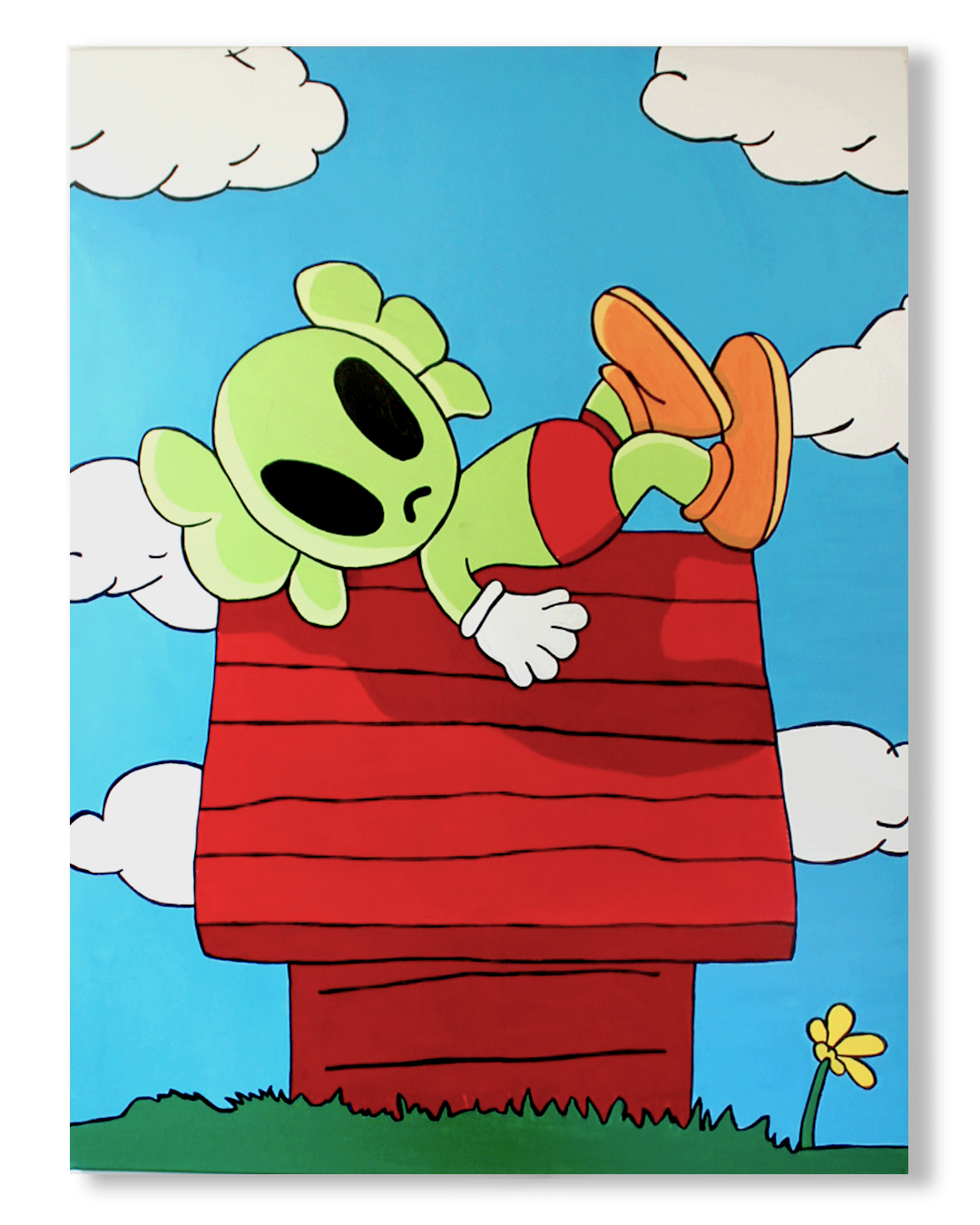 DMOVDO – ALIEN SNOOPY (90 × 120 cm / 35.4 × 47.2 in)