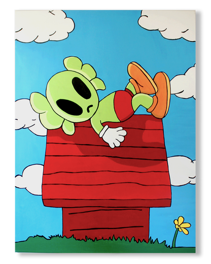 DMOVDO – ALIEN SNOOPY (90 × 120 cm / 35.4 × 47.2 in)