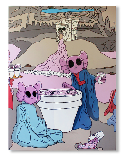 DMOVDO – DEMON CAVE TRIPTYCH 2/3 (90 × 120 cm / 35.4 × 47.2 in)