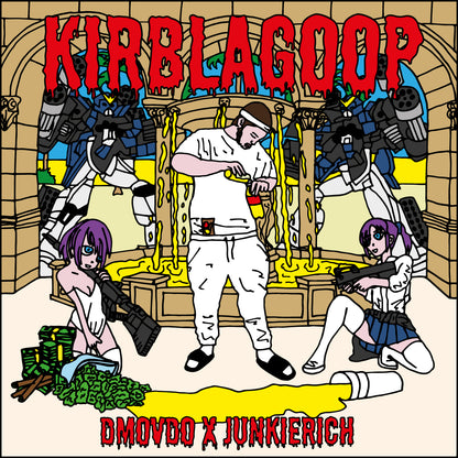 KIRBLAGOOP X JUNKIERICH X DMOVDO - HOODIE BLACK