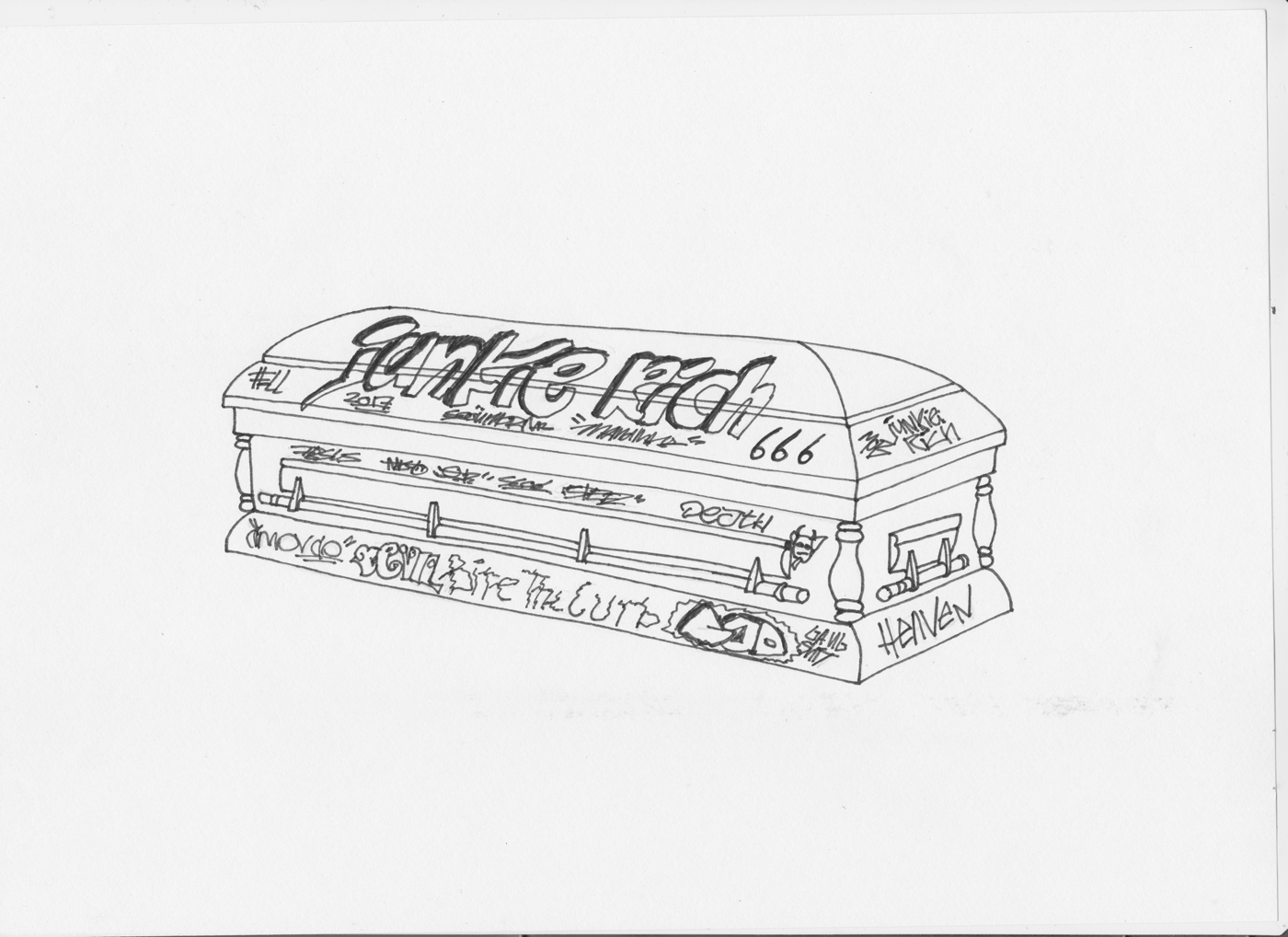 JUNKIERICH - COFFIN T-SHIRT
