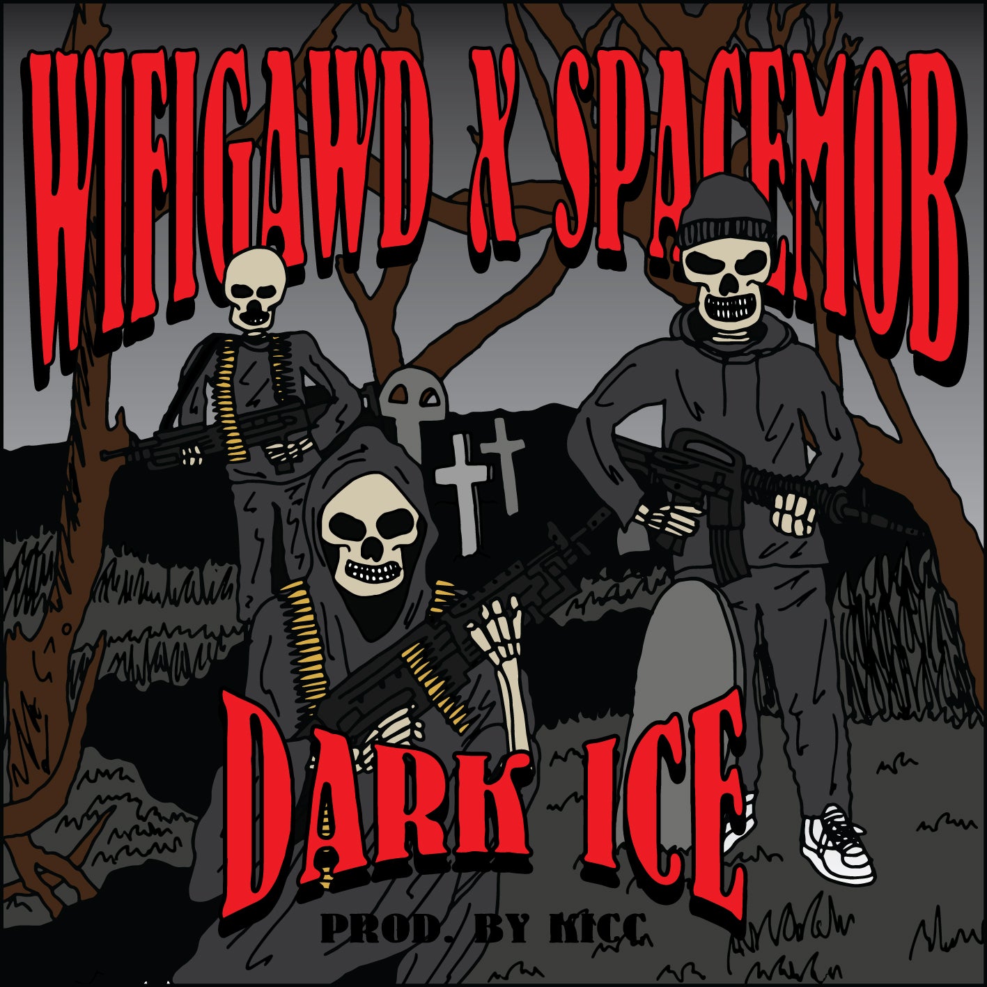 WIFIGAWD X SPACEMOB - DARK ICE PROD. BY KICC