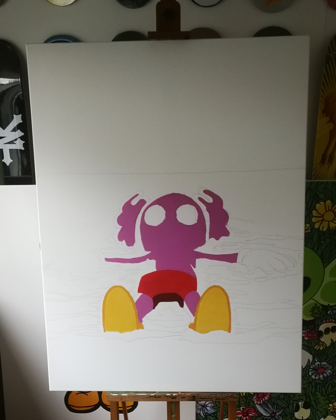 DMOVDO – DEMON IN SEA (90 × 120 cm / 35.4 × 47.2 in)