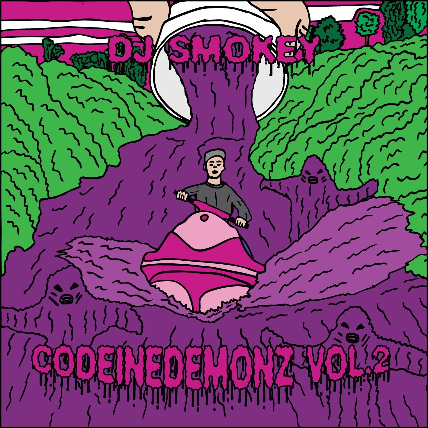 DJ SMOKEY - CODEINE DEMONZ VOL.2 (PROMO ART)