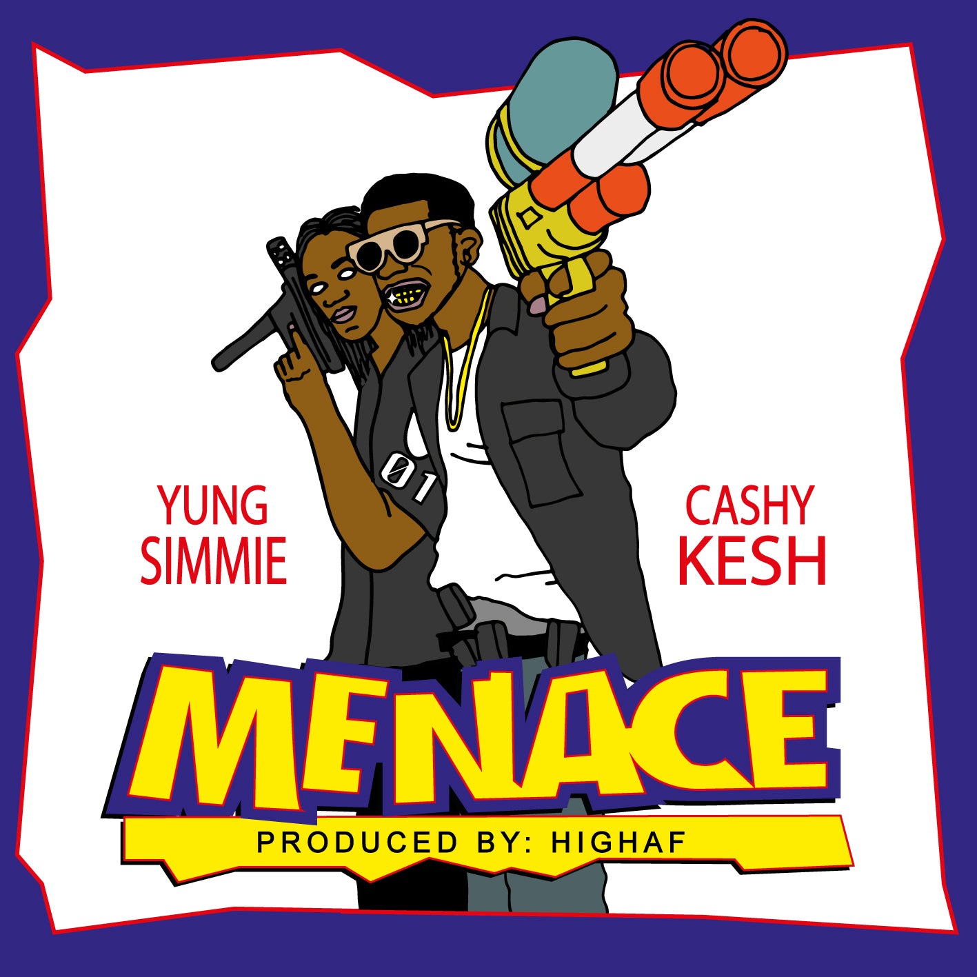 CASHY KESH X YUNG SIMMIE - MENACE PROD. BY HIGHAF