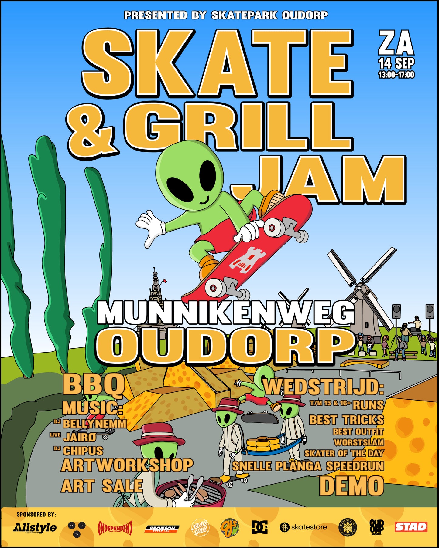 SKATE &amp; GRILL JAM - SKATEPARK OUDORP