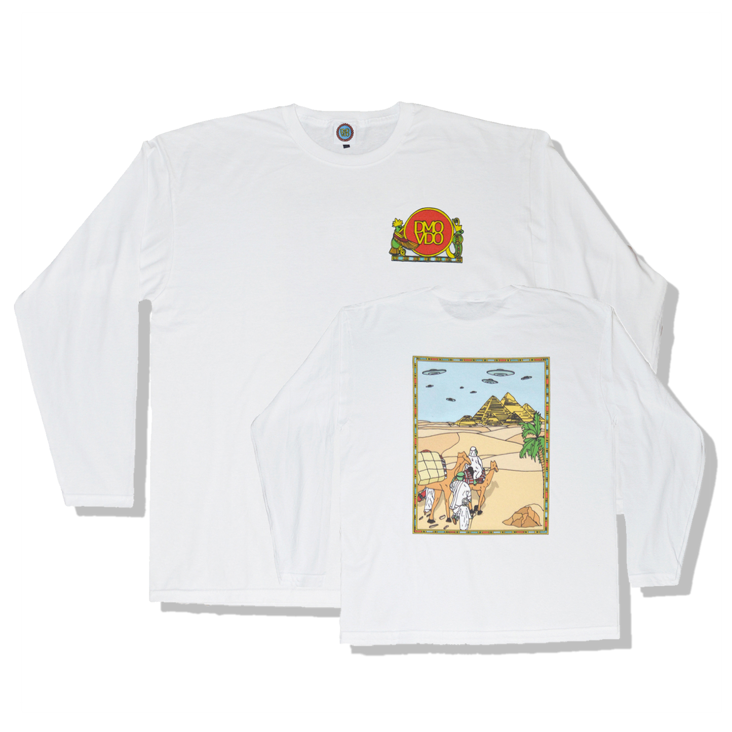 DMOVDO - WELCOME TO EGYPT LONGSLEEVE WHITE