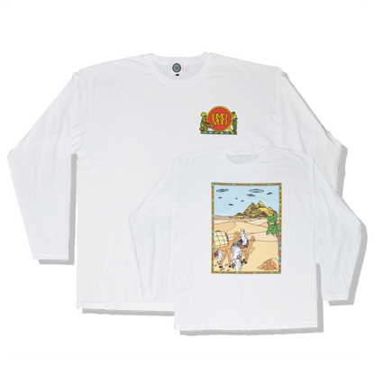 DMOVDO - WELCOME TO EGYPT LONGSLEEVE WHITE