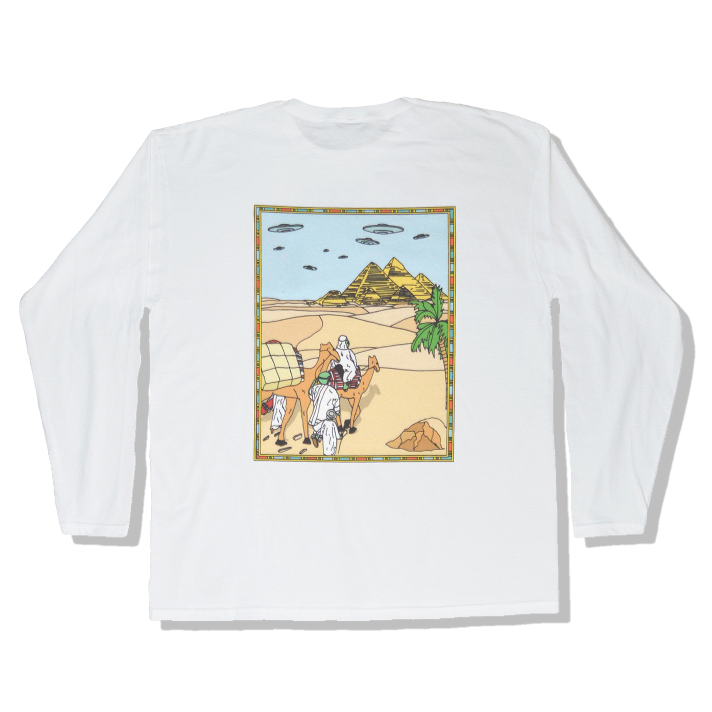 DMOVDO - WELCOME TO EGYPT LONGSLEEVE WHITE