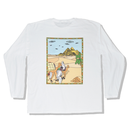 DMOVDO - WELCOME TO EGYPT LONGSLEEVE WHITE