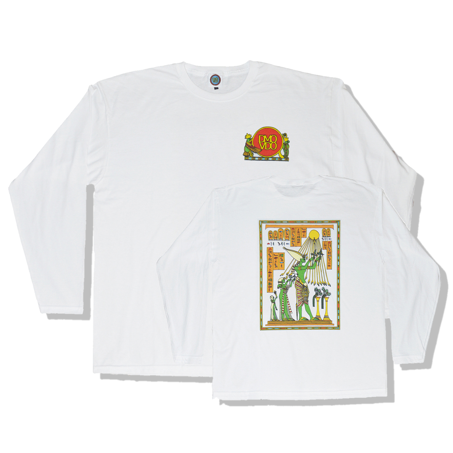 DMOVDO - EGYPT WEED WORSHIPPERS LONGSLEEVE WHITE