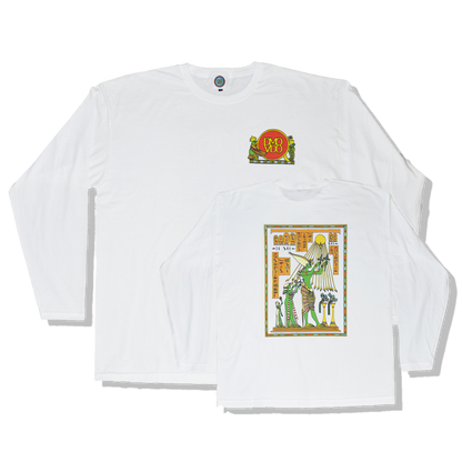 DMOVDO - EGYPT WEED WORSHIPPERS LONGSLEEVE WHITE