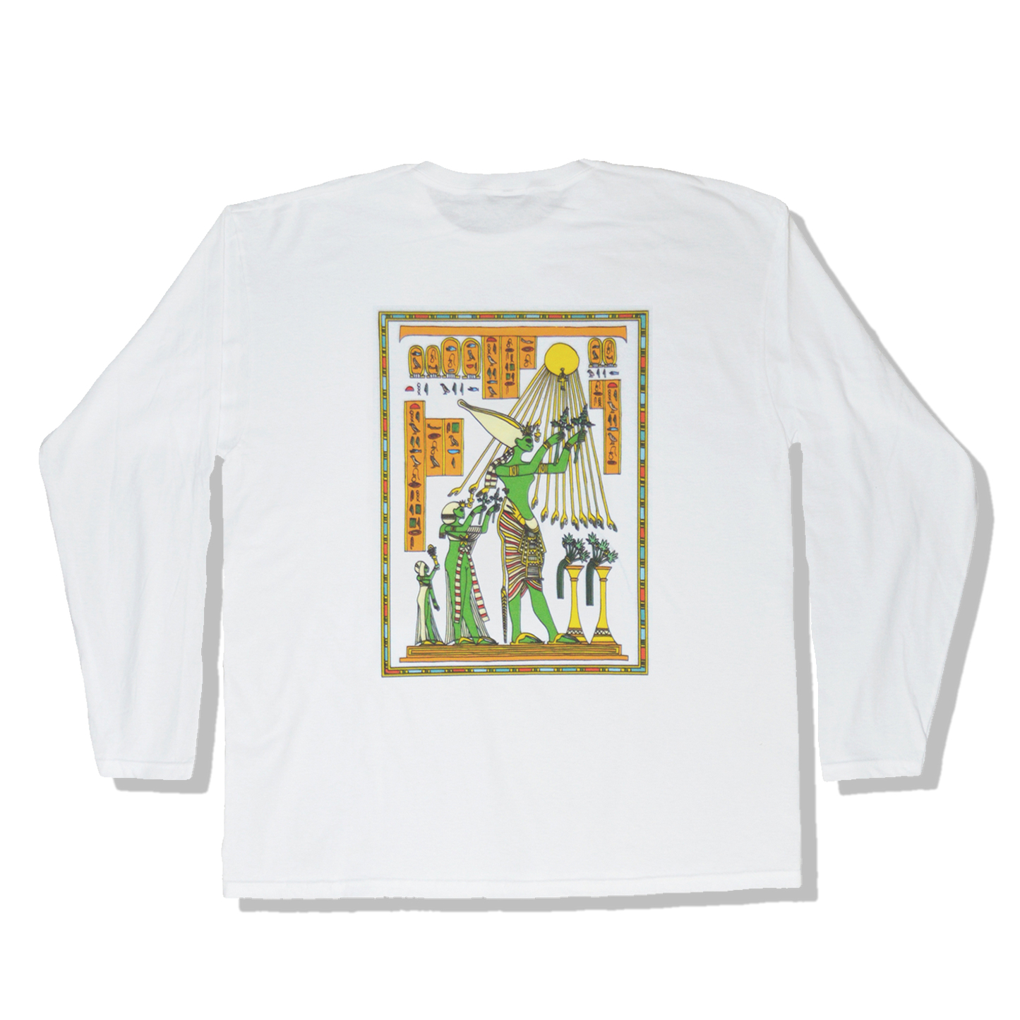 DMOVDO - EGYPT WEED WORSHIPPERS LONGSLEEVE WHITE