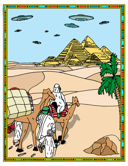 DMOVDO - WELCOME TO EGYPT LONGSLEEVE WHITE