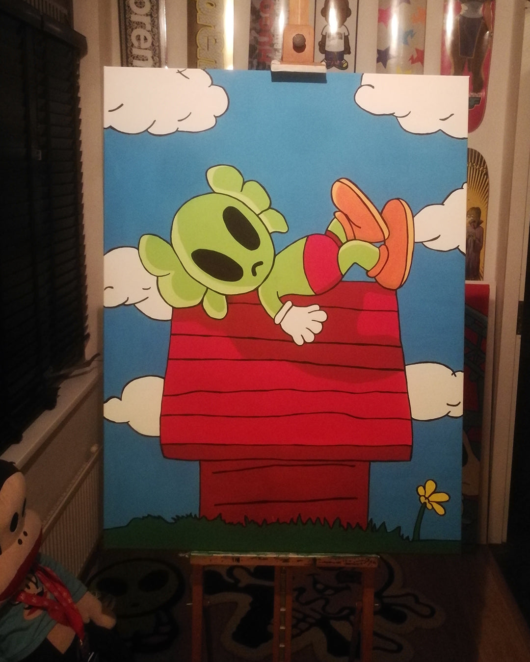 DMOVDO – ALIEN SNOOPY (90 × 120 cm / 35.4 × 47.2 in)