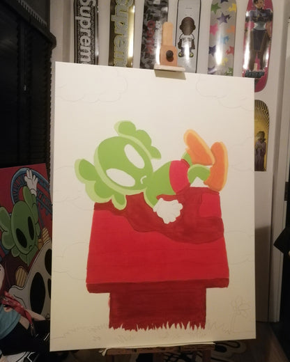 DMOVDO – ALIEN SNOOPY (90 × 120 cm / 35.4 × 47.2 in)
