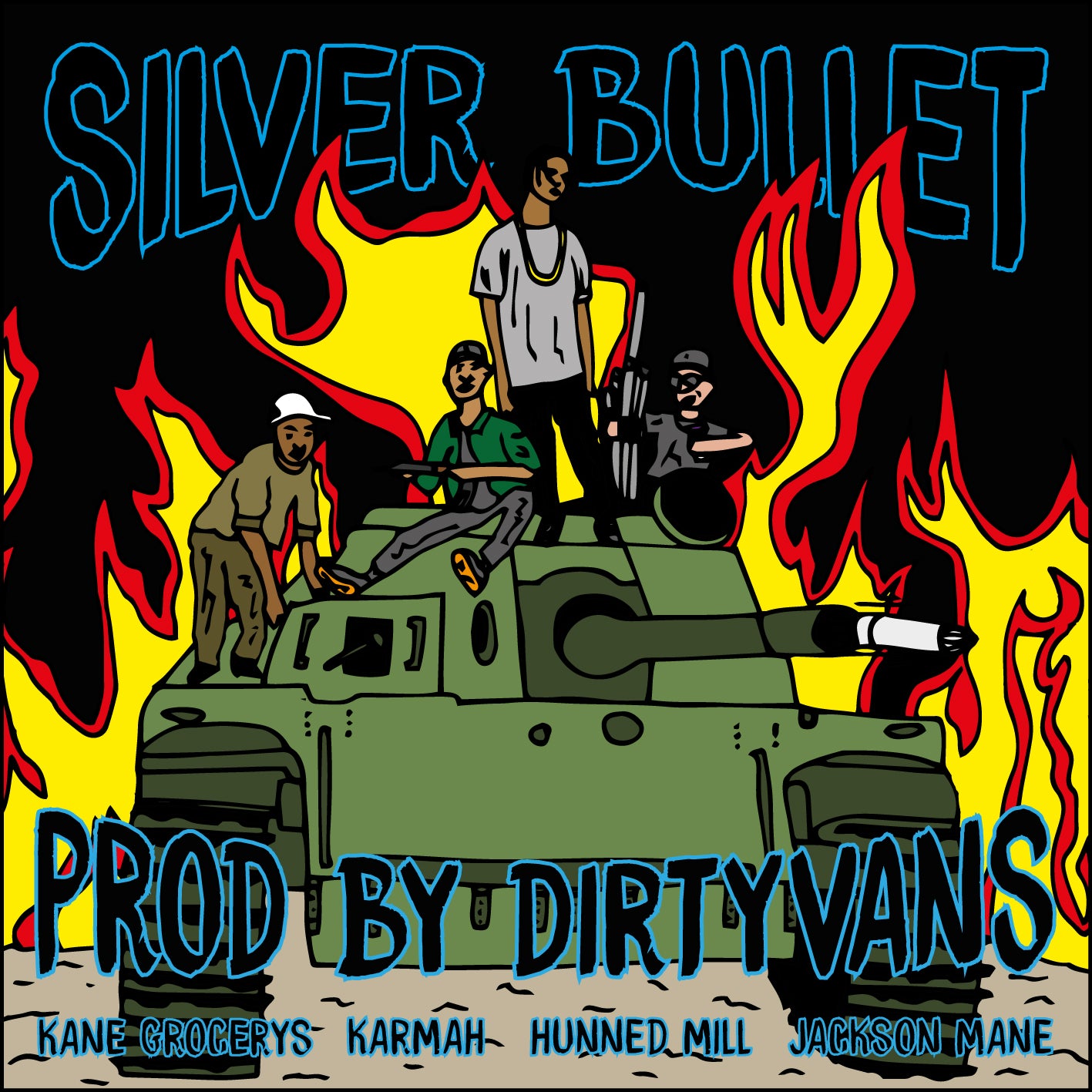 SILVER BULLET - KANE GROCERYS X KARMAH X HUNNED MILL X JACKSON MANE PROD. BY DIRTYVANS