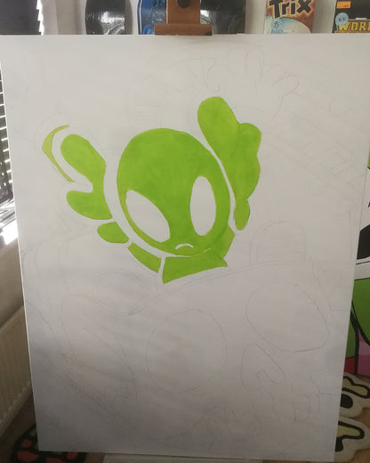 DMOVDO – ALIEN ROLLER COASTER (90 × 120 cm / 35.4 × 47.2 in)