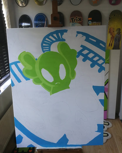 DMOVDO – ALIEN ROLLER COASTER (90 × 120 cm / 35.4 × 47.2 in)