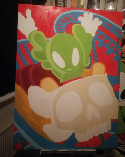 DMOVDO – ALIEN ROLLER COASTER (90 × 120 cm / 35.4 × 47.2 in)