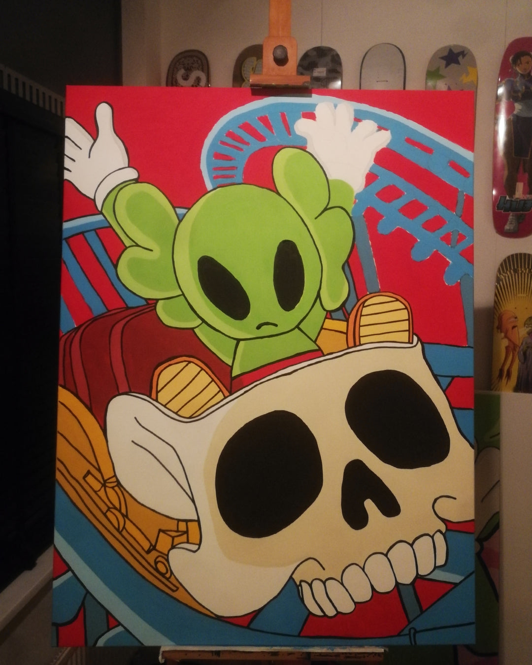 DMOVDO – ALIEN ROLLER COASTER (90 × 120 cm / 35.4 × 47.2 in)