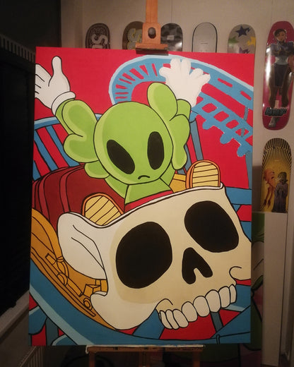 DMOVDO – ALIEN ROLLER COASTER (90 × 120 cm / 35.4 × 47.2 in)