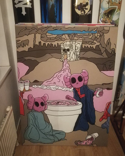DMOVDO – DEMON CAVE TRIPTYCH 2/3 (90 × 120 cm / 35.4 × 47.2 in)