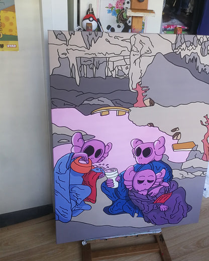 DMOVDO – DEMON CAVE 3 LIEGE 3/3 (90 × 120 cm / 35.4 × 47.2 in)