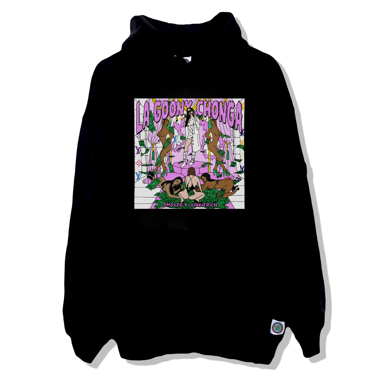 LA GOONY CHONGA X JUNKIERICH X DMOVDO - HOODIE BLACK
