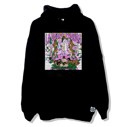 LA GOONY CHONGA X JUNKIERICH X DMOVDO - HOODIE BLACK