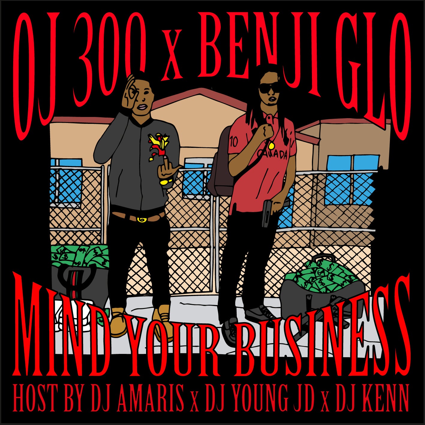 OJ 300 X BENJI GLO - MIND YOUR BUSINESS HOST BY DJ AMARIS X DJ YOUNG X DJ KENN