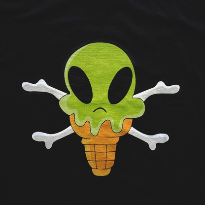 ALIEN CONE T-SHIRT - BLACK