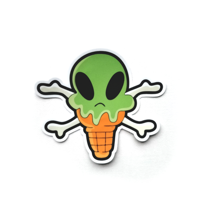 ALIEN CONE HOODIE - HEATHER GREY