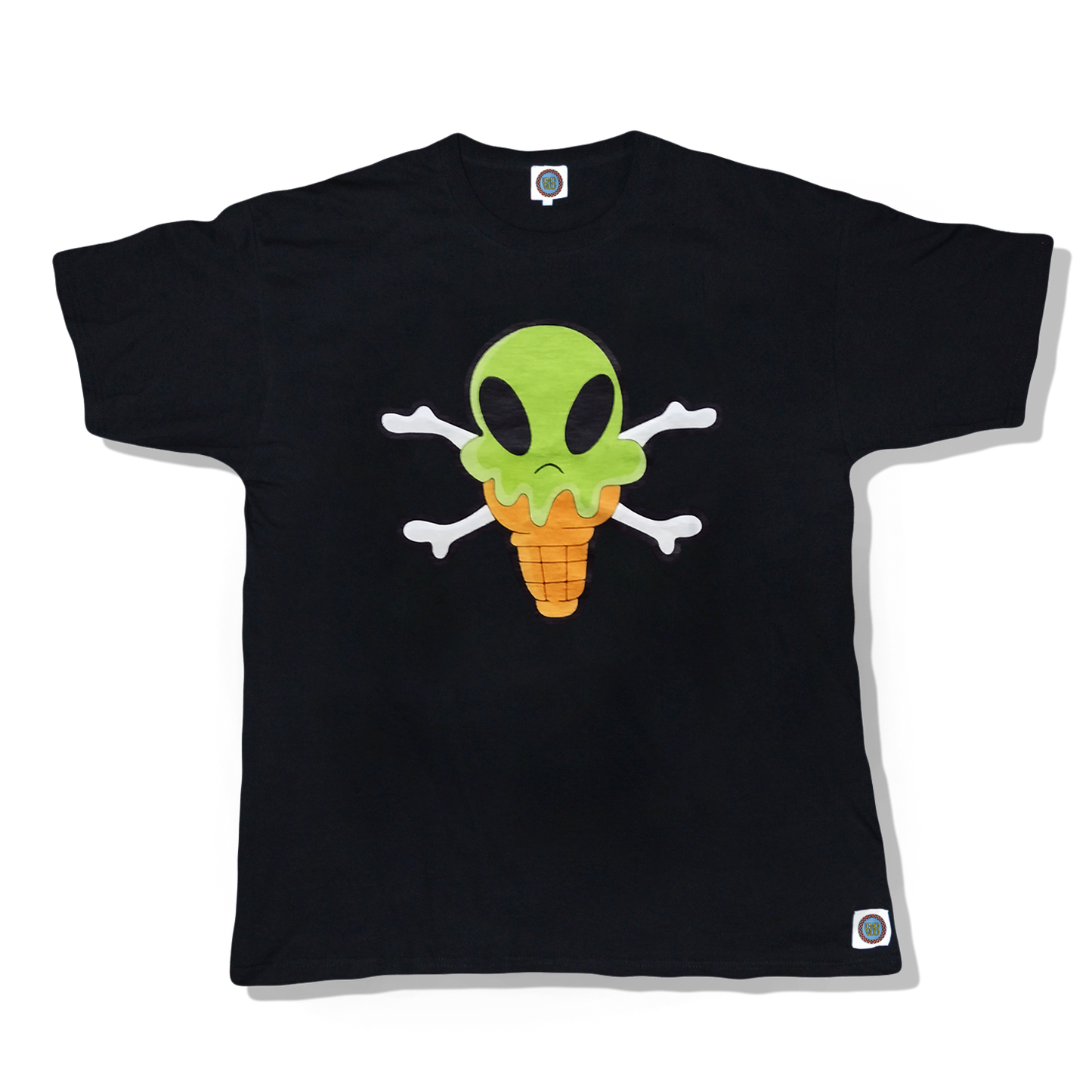 ALIEN CONE T-SHIRT - BLACK