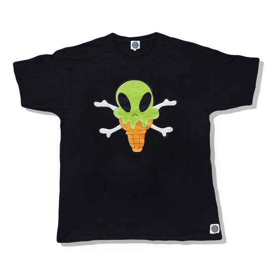 ALIEN CONE T-SHIRT - BLACK