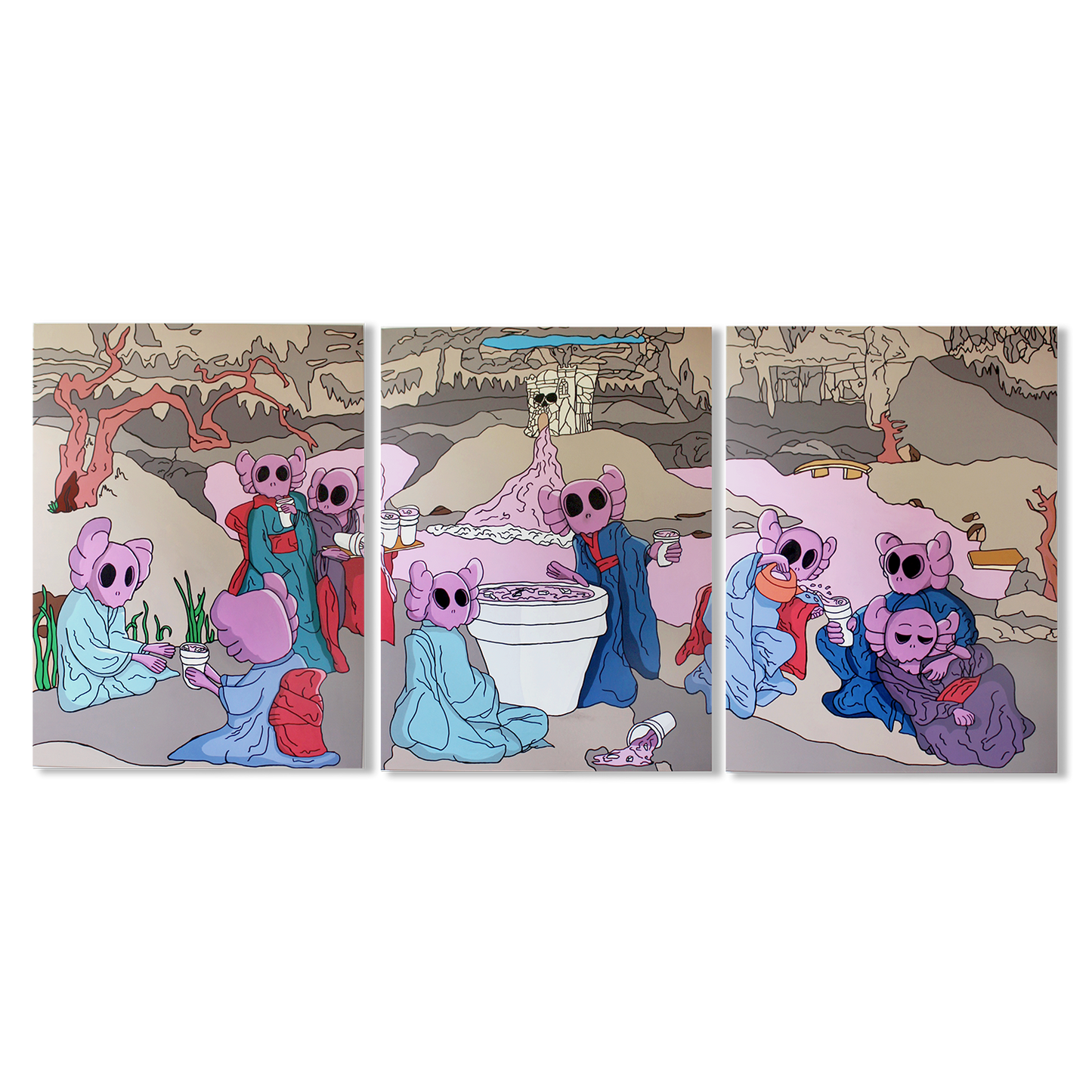 DMOVDO – DEMON CAVE 3 LIEGE 1/3 (90 × 120 cm / 35.4 × 47.2 in)