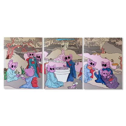 DMOVDO – DEMON CAVE 3 LIEGE 1/3 (90 × 120 cm / 35.4 × 47.2 in)