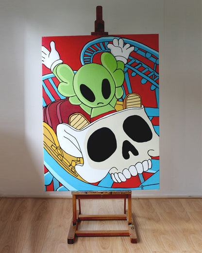 DMOVDO – ALIEN ROLLER COASTER (90 × 120 cm / 35.4 × 47.2 in)