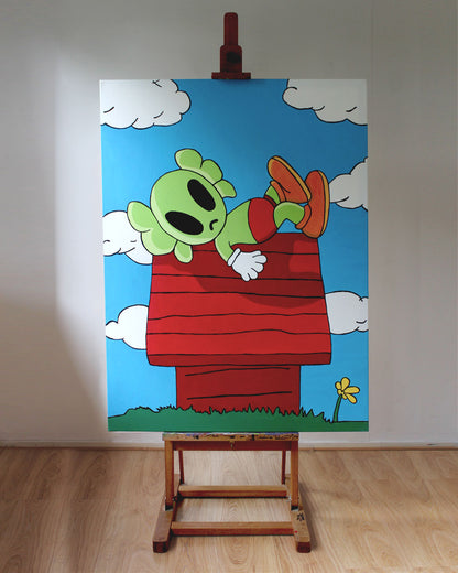 DMOVDO – ALIEN SNOOPY (90 × 120 cm / 35.4 × 47.2 in)