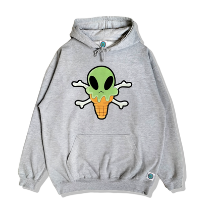 ALIEN CONE HOODIE - HEATHER GREY