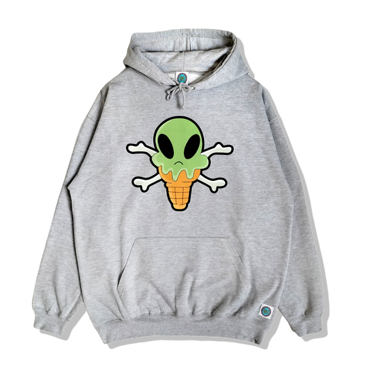 ALIEN CONE HOODIE - HEATHER GREY