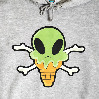 ALIEN CONE HOODIE - HEATHER GREY