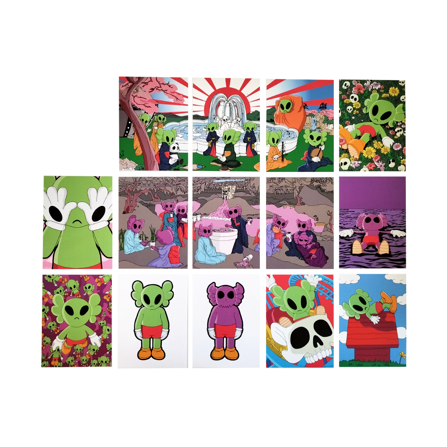 DMOVDO ARTWORK POSTCARD SET (14x)